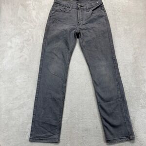 Levi's 511 Jeans Mens 29x30 Gray 511 Slim Fit Faded Denim Pants Stretch Preppy